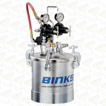 Paint tank, 2.8 gal, 1 regulator, with agitator