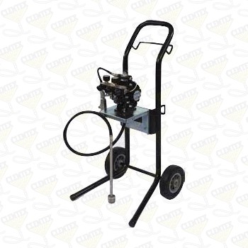 DX70R pump, cart mount, siphon hose