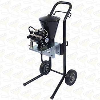 DX70R pump, cart mount, gravity feed