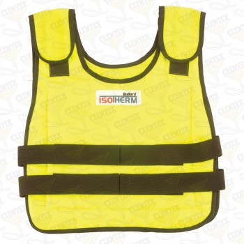 Isotherm Cool Vest Complete with outer vest and two packs; size XL flame retardant;  chest size 38"-48"; Hi-Viz Yellow, Class 2