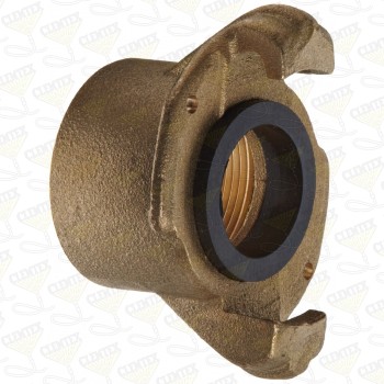 Coupling, CF-3 brass, for 2" threaded pipe nipple