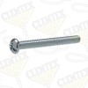 Machine screw, round head, 10-24 X 2-1/4"