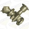 Metering valve, optional manual pinch tube