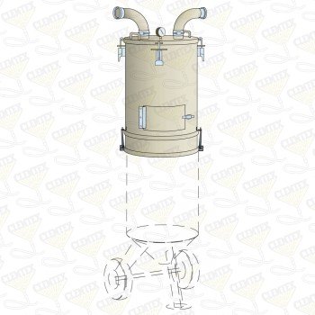 Storage drum, 6 cu. ft. capacity, for Easy Load System (ELS)