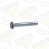 Machine screw, flat head, 10-24 x 1"