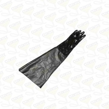 Cabinet glove, 8" dia x 31" long x 11-3/4" flat, right