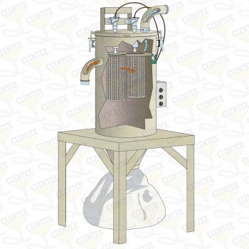 Dust collector, Reverse-pulse, for Easy Load Systems (ELS)