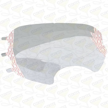 Lens covers, 3M 6000 full face respirators, pkg of 25