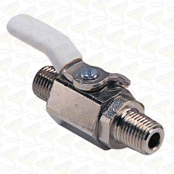 Ball valve, stainless steel, 3/8" NPS(M) x 3/8" NPT(M)