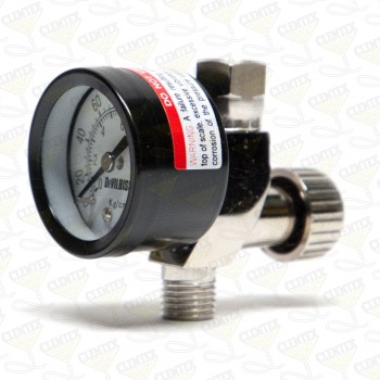 Air adjusting valve, 1/4" NPS w/ gauge