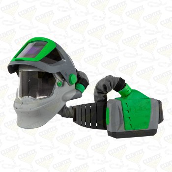 RPB Z4 Respirator, includes: 15-721 FR Shoulder Cape, 04-837 Breathing Tube, 03-901-FR PX4 PAPR Fire Rated