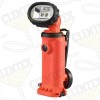 Flashlight, Intrinsically Safe Flood, Dual LED, Orange, Swivel Head, Clip, NiCD, With Charger and AC & DC Cords